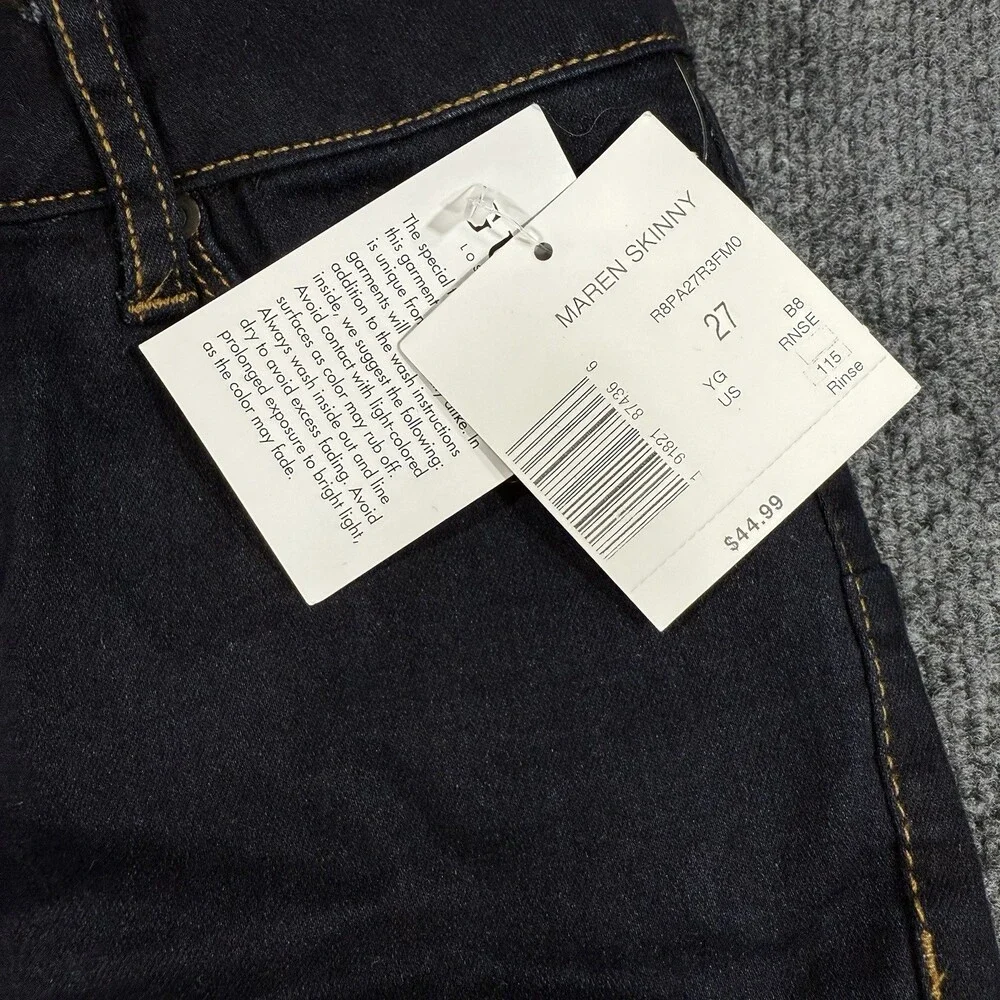 G G by GUESS Maren Skinny Jeans Womens 27 Dark Rinse Stretch Denim NWT